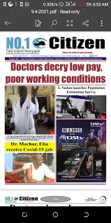 Tuesday's national newspaper front pages. Number One Citizen Daily Newspaper Here Is The Publication Of No 1 Citizen Daily Newspaper For Today 9th April 2021 Grab A Copy From The Capital City State Capitals And Towns