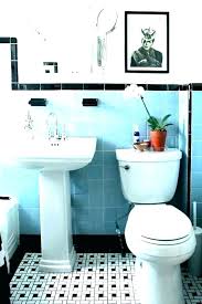 Charming tile ideas place a simple vanity in warm wood tones against a honeycomb of blue and white small wall tiles for an unexpected touch of charm to your bath. Old Blue Tile Bathroom Ideas Romeas Co Blue Bathroom Tile Old Blue Tile Bathroom Blue Tile Bathroom Vintage