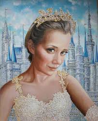 Disney Golden Princess oil portrait by Richard Ancheta