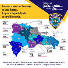 Por el incumplimiento del decreto de toque de queda, en la primera noche fueron detenidos 1,714 ciudadanos y la segunda noche arrestaron a 2,102 personas más. Toque De Queda Por La Vida
