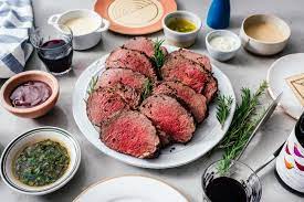 Place beef on rack set over large rimmed baking sheet. Beef Tenderloin With A Giant Sauce Board I Am A Food Blog