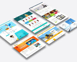 Multi Dimension Website Mock Up 02 Mockup Website Template Color Effect