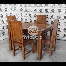 Pemesanan harga meja makan kayu jati minimalis 4 kursi. Jual Meja Makan Ukiran Mebel Jepara Meja Makan 4 Kursi Meja Makan Jati Di Lapak Meuble326 Bukalapak