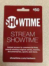 Card is not reloadable, refundable or. 50 Showtime Gift Card Instant Access Gift Card Sale Cards Amazon Gift Cards