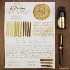401 Likes 7 Comments Anderson Pens Andersonpens On Instagram Thinkthursday Robert Oster Gold Antiqua Fr Anderson Pens Fountain Pen Ink Pen And Paper