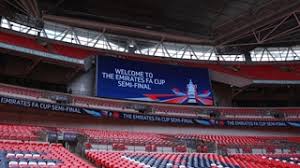 Wembley stadium to admit 20,000 fans to fa cup final in cautious restart for spectator sport. 2019 20 Emirates Fa Cup Semi Final Draw Complete