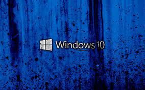 Download Wallpapers Windows 10 4k Creative Logo Grunge Blue Background Windows 10 Logo Microsoft Besthqwallpapers Com Windows 10 Wallpaper Windows 10 Dark Wallpaper
