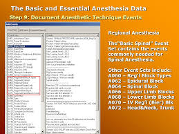 How Do I Chart The Basic And Essential Anesthesia Data