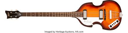 This was the last known bass (aside from the hofner) that mccartney used with the beatles. Beatles Related Paul Mccartney Signed Hofner Bass Music Lot 46346 Heritage Auctions