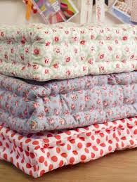 Quilted Floor Cushion Tutorial English Version Tuto Coussins Projets De Couture Coussins De Sol