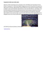 arthur ashe stadium seating chart by chad63concerts issuu