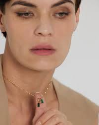 Baguette Halo Necklace