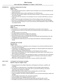 android developer resume samples