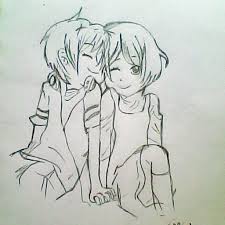 Ikeda and michiko yokote wrote the scripts, and yūsuke isouchi designed the characters. Animiesme Anime Couple Cuddling Drawing