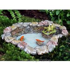 Statue.com has for sale small piped statuary and smaller piped water feature fountain tops from which to make a selection. Miniature Dollhouse Fairy Garden Accessories Lazy Day Pond W Frog Koi Fish Gartenfiguren Skulpturen