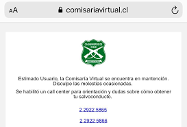 Anuncian opción para sacar permisos con cédula de identidad. Sitio De Salvoconductos Y Permisos De Comisaria Virtual De Carabineros Sufre Colapso Total Transmedia