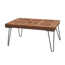 Place the coffee table frame on the back of the door, making sure it is centered and even. Lmt Old Door Coffee Table Sleeping Giant
