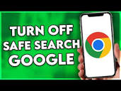 How to Turn Off Safe Search Mode on Google Mobile (2024) - YouTube