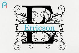 Display this steel art in your living room, bedroom, or dining room! Split Letter Monogram Grafik Von Pinoyartkreatib Creative Fabrica