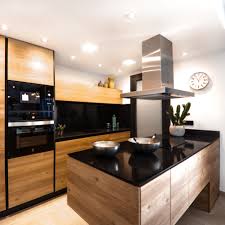 detail solid wooden kitchen cabinet