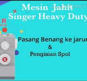 Pasang Benang Mesin Jahit Singer Heavy Suty 4423 - YouTube