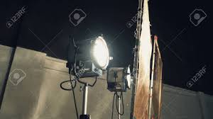 Big Spotlight Or Lighting Equipment For Film Movie Or Vdo Shooting Stock Photo Picture And Royalty Free Image Image 106379498