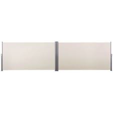 Songmics 200 X 600 Cm H X L Doppelseitenmarkise Ausziehbar Sichtschutz Sonnenschutz Verdickter Polyester 280 G Beige Die Serie Classic Gsa400e