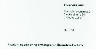 Global directory to private banking and wealth management. Anzeige Gegen Kauf Von Cler Durch Basler Kb Inside Paradeplatz