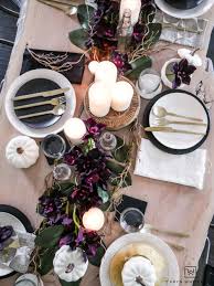 Plum Fall Table Decor Taryn Whiteaker In 2020 Fall Table Decor Fall Table Table Decorations