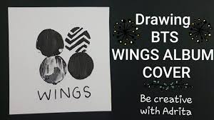 Also drawing bts logo available at png transparent variant. Drawing Bts Wings Album Cover Be Creative With Adrita Youtube