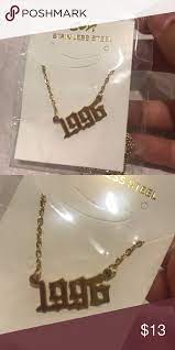 Birth Year Necklace Necklace Gold Necklace Things To Sell