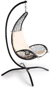 Vonhaus Rattan Hanging Chair With Stand Outdoor Relaxing Egg Swing Chair With Luxury Cushion And Cup Ho Hanging Chair With Stand Swinging Chair Hanging Chair