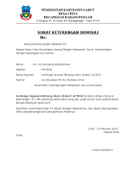 Bagi kalian yang mendiri atau perorangan, bisa melihat contoh surat keterangan domisili personal dari rt/rw setempat. Surat Keterangan Domisili Desa