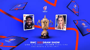 Australia,wales,fiji,uruguay and georgia countries flags composite image of rugby world cup pool c. Rugby World Cup 2023 Draw Show Youtube