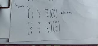 Pada bagian ini akan diberikan suatu prosedur yang sistematik untuk memecahkan sistem persamaan linear yang didasarkan pada gagasan untuk mereduksi matriks yang diperbesar menjadi bentuk yang cukup sederhana, sehingga sistem persamaan. Persamaan Linear Tiga Variabel Metode Eliminasi Gauss Jordan Yurmawita S Blog