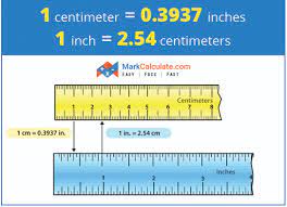 Centimeters To Inches Converter Markcalculate