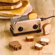 Usb Toast Flash Drives At Firebox Com Usb Cute Desk Cool Stuff