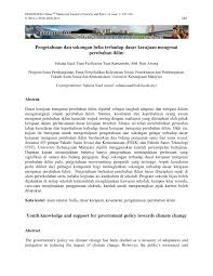 So please help us by uploading 1 new document or like us to download Pdf Pengetahuan Dan Sokongan Belia Terhadap Dasar Kerajaan Mengenai Perubahan Iklim
