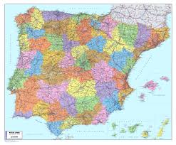 Landkaart van spanje vakantielanden.net file:kaart spanje.png wikimedia commons. Koop Postcodekaart Spanje Portugal 1 1 100 000 Voordelig Online Bij Commee