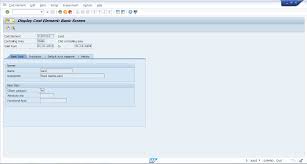 Sap Cost Elements Tutorial Free Sap Co Training