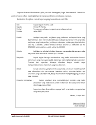· auditor tidak mahir dalam proses mengaudit. Contoh Soalan Audit Dalaman Nice Info F