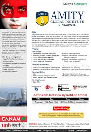 Study In Amity Global Business School Singapore Canam Business School Global Business International Job Search