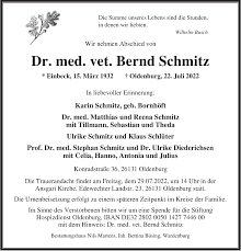 Traueranzeigen von Bernd Schmitz