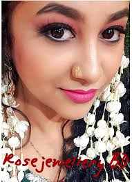 Cute Asma Sheikh apu wearing Rose jewellery BD Gold Mow love Noth 😍