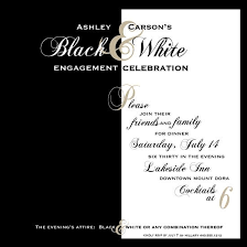Black And White Party Invitations Party Invitations Black And White Dinner Black Invitation Black White Invitation White Engagement Party