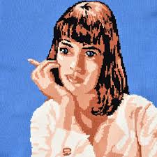 Blu" [Intarsia Knit]