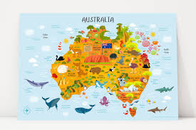 Map Of Australia Travel Nursery Australia Map Poster Playroom Decor Nursery Wall Art Nursery Map Children S Map Kids Decor Kids Map In 2020 Australia For Kids Maps For Kids Australia Map
