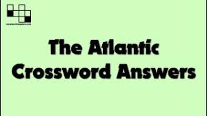 Maybe you would like to learn more about one of these? Sunday April 11 2021 The Atlantic Crossword Answers