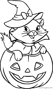 Get the scoop on whether cat color influences personality, such as whether an orange cat is friendlier than a black one. Halloween Cat Coloring Pages Coloringall