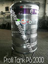 Harga tangki stainless steel murah, kualitas terjamin dengan garansi 10 tahun,tersedia berbagai ukuran dan daya tampung, tangki dibuat dengan bahan baku stainless steel berkualitas dan food great hingga tangki air stainless ini cocok digunakan untuk menampung air minum dan air komsumsi lainnya. Profiltank Stainless Tangki Air Profil Stainless Pakai Kaki Jual Tangki Air Profil Ps 2000 Stainless Steel Ukuran 1600 Liter Stok Terlengkap Surabaya Jual Tandon Tangki Air Murah Surabaya Plastik Stainless